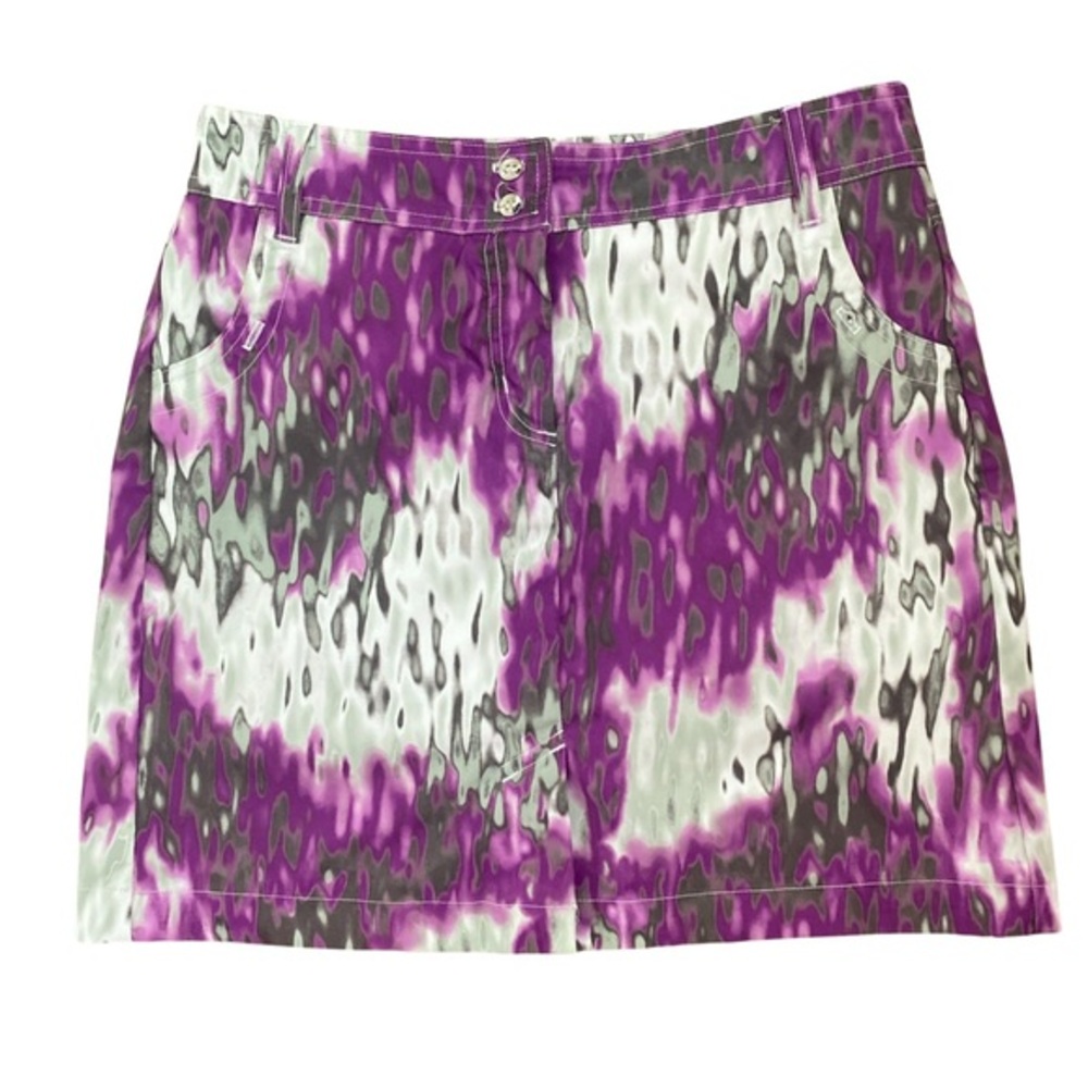 GG Blue Skort - 2 gray , purple white , Polyester spandex